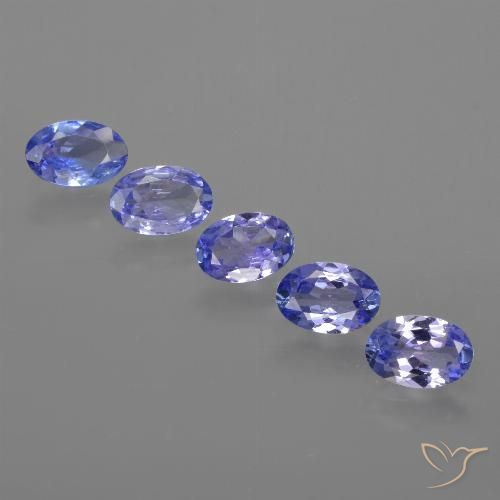 2.30ctw Naturale Intenso Viola Blu Tanzanite, Ovale, VS