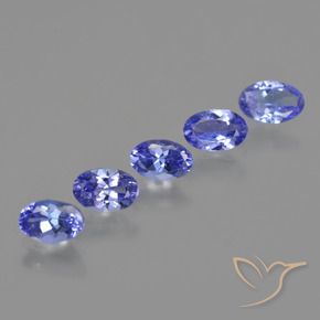 Gemme di Tanzanite Intenso Viola Blu naturale da 2.37 ct, Ovale, VVS-VS