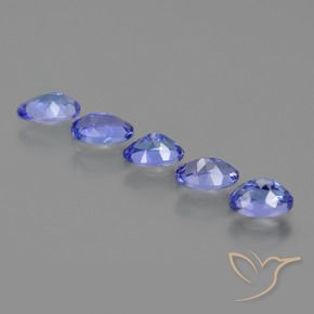 Gemme di Tanzanite Intenso Viola Blu naturale da 2.37 ct, Ovale, VVS-VS