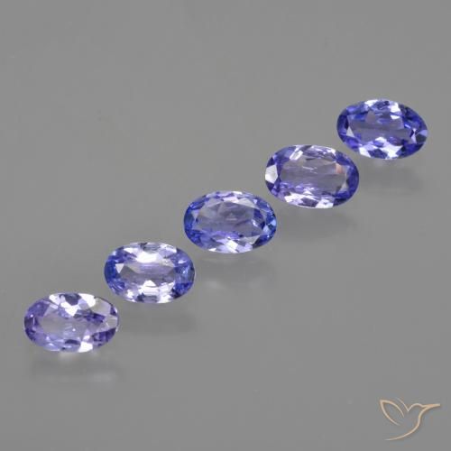 Gemme di Tanzanite Intenso Viola Blu naturale da 2.22 ct, Ovale, VS