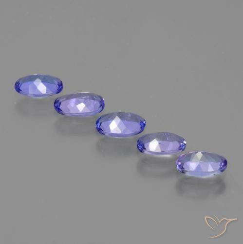 Gemme di Tanzanite Intenso Viola Blu naturale da 2.22 ct, Ovale, VS