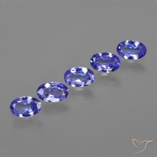 Gemme di Tanzanite Intenso Viola Blu naturale da 2.36 ct, Ovale, VVS-VS