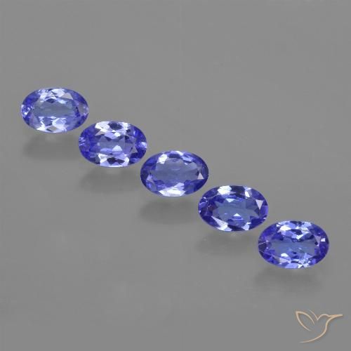 2.35ctw Naturale Intenso Viola Blu Tanzanite, Ovale, VVS-VS