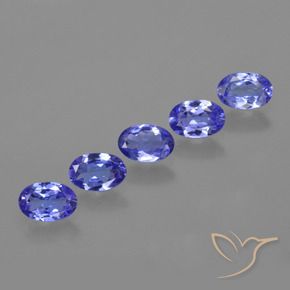 Gemme di Tanzanite Intenso Viola Blu naturale da 2.35 ct, Ovale, VVS-VS