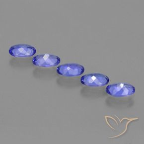 Gemme di Tanzanite Intenso Viola Blu naturale da 2.35 ct, Ovale, VVS-VS