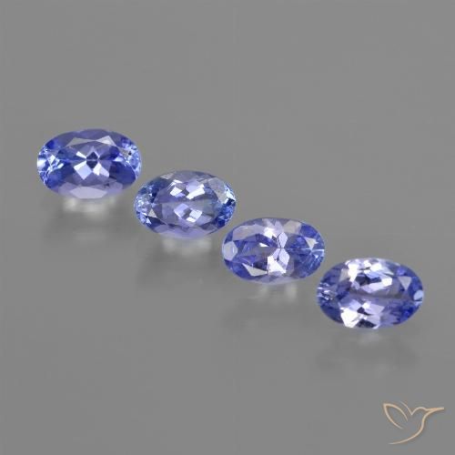 2.11ctw Naturale Blu navy medio Tanzanite, Ovale, VVS-VS