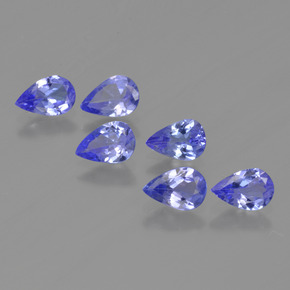 Gemme di Tanzanite Intenso Viola Blu naturale da 2.23 ct, Forma a pera, VS