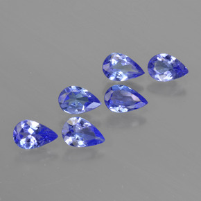 Tanzanite naturale blu da 2,26 ct, taglio a pera, VS