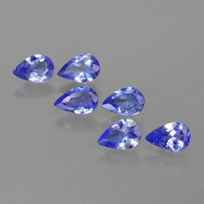 Tanzanite naturale blu da 2,26 ct, taglio a pera, VS