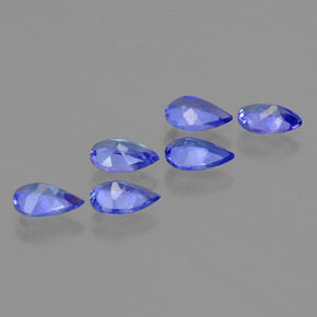 Tanzanite naturale blu da 2,26 ct, taglio a pera, VS