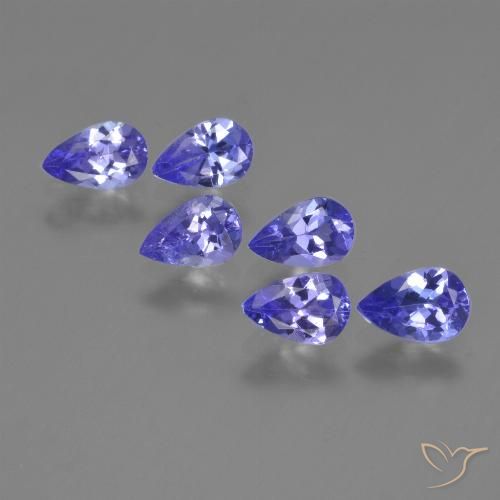 2.24ctw Naturale Intenso Viola Blu Tanzanite, Forma a pera, VVS-VS