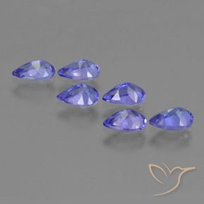 Gemme di Tanzanite Intenso Viola Blu naturale da 2.24 ct, Forma a pera, VVS-VS