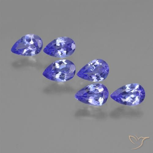 2.28ctw Naturale Intenso Viola Blu Tanzanite, Forma a pera, VS