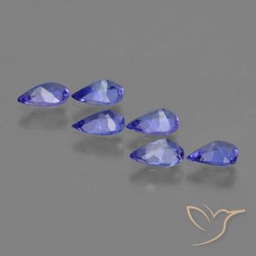 Gemme di Tanzanite Viola Blu naturale da 2.15 ct, Forma a pera, VS