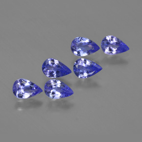 Tanzanite naturale blu da 2,28 ct, taglio a pera, VS