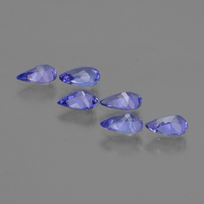 Tanzanite naturale blu da 2,28 ct, taglio a pera, VS