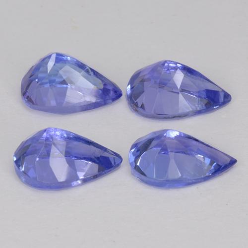 Tanzanite naturale blu da 1,76 ct, taglio a pera, VS