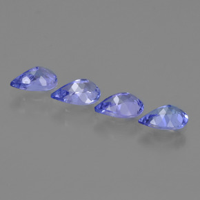 Gemme di Tanzanite Viola Blu naturale da 1.78 ct, Forma a pera, VS