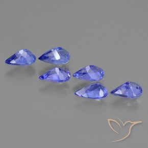 Gemme di Tanzanite Viola Blu naturale da 2.12 ct, Forma a pera, VS
