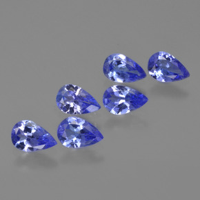 Tanzanite naturale blu da 2,27 ct, taglio a pera, VS