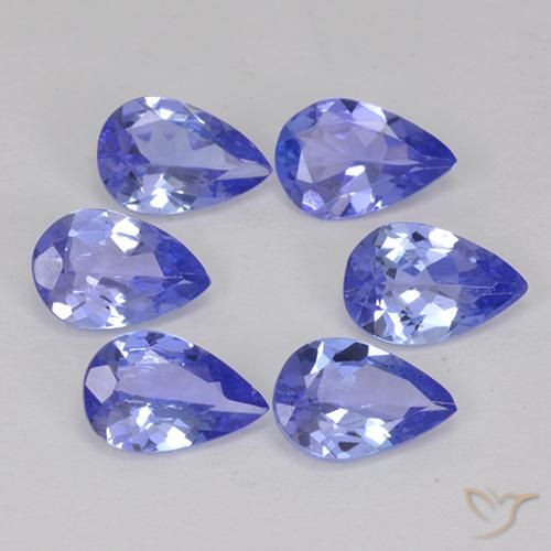 Tanzanite naturale blu da 2,43 ct, taglio a pera, VVS-VS
