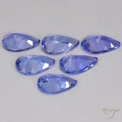 Tanzanite naturale blu da 2,43 ct, taglio a pera, VVS-VS