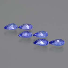 Tanzanite naturale blu da 2,22 ct, taglio a pera, VVS-VS