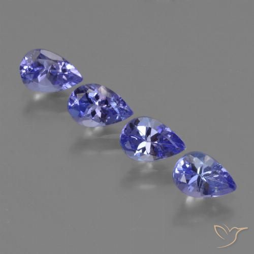 1.81ctw Naturale Intenso Viola Blu Tanzanite, Forma a pera, VS