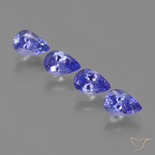 1.94ctw Naturale Intenso Viola Blu Tanzanite, Forma a pera, VS