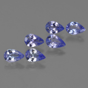 Gemme di Tanzanite Intenso Viola Blu naturale da 2.02 ct, Forma a pera, VS