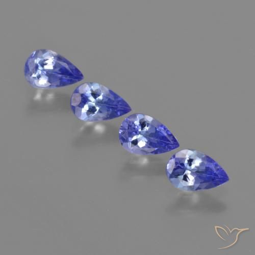 1.71ctw Naturale Blu Tanzanite, Forma a pera, VS