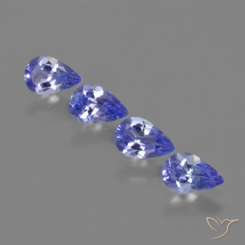 1.67ctw Naturale Intenso Viola Blu Tanzanite, Forma a pera, VVS-VS