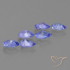 Gemme di Tanzanite Blu medio naturale da 2.13 ct, Forma a pera, VS