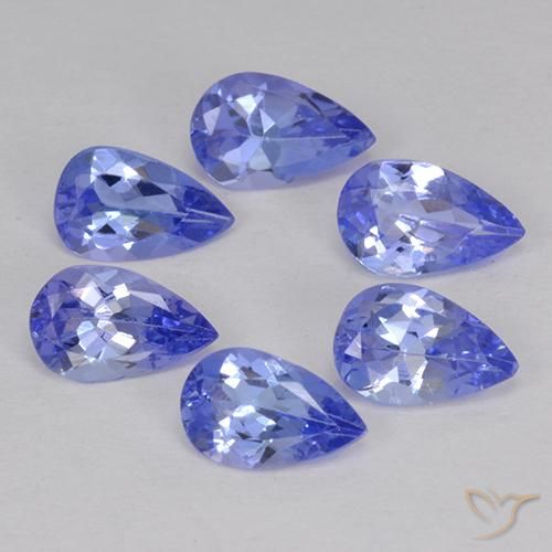 2.07ctw Naturale Blu medio Tanzanite, Forma a pera, VS
