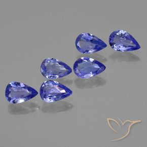 Tanzanite naturale blu da 2,29 ct, taglio a pera, VS