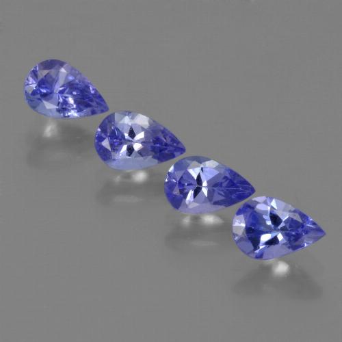 Tanzanite naturale blu da 1,78 ct, taglio a pera, VS