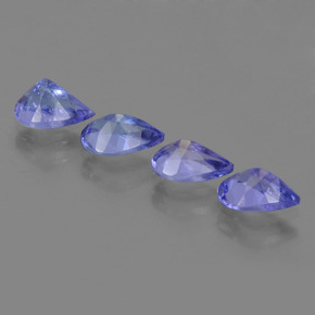 Tanzanite naturale blu da 1,78 ct, taglio a pera, VS