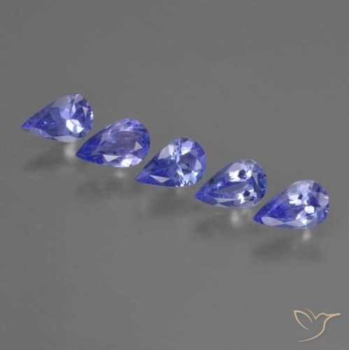 1.48ctw Naturale Blu intenso Tanzanite, Forma a pera, VS