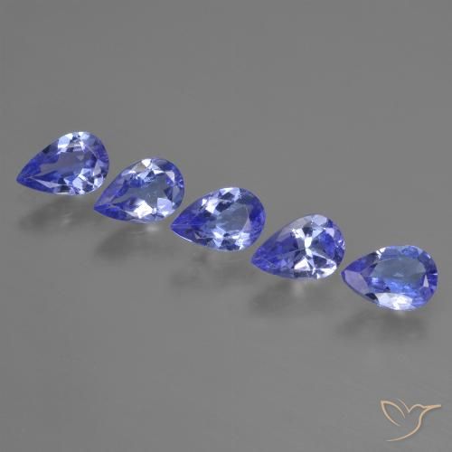 Gemme di Tanzanite Viola Blu naturale da 2.19 ct, Forma a pera, VS
