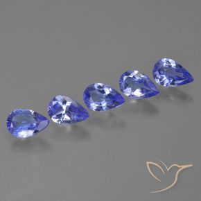 Gemme di Tanzanite Viola Blu naturale da 2.19 ct, Forma a pera, VS