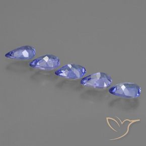 Gemme di Tanzanite Viola Blu naturale da 2.19 ct, Forma a pera, VS