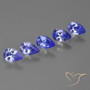 Gemme di Tanzanite Blue violetto scuro naturale da 1.94 ct, Forma a pera, VS