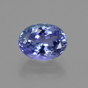 Tanzanite naturale blu da 1,95 ct, taglio ovale, VVS