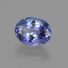 Tanzanite naturale blu da 1,95 ct, taglio ovale, VVS
