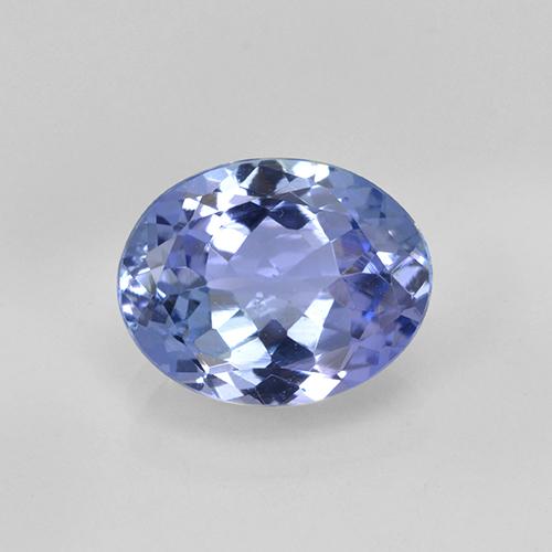 Tanzanite naturale blu da 1,71 ct, taglio ovale, VS
