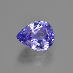 Tanzanite naturale viola da 2,35 ct, taglio a pera, VS-SI