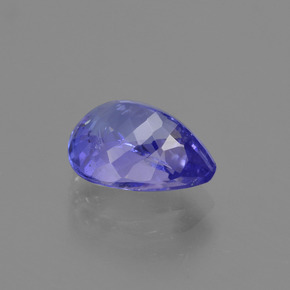 Tanzanite naturale viola da 2,35 ct, taglio a pera, VS-SI