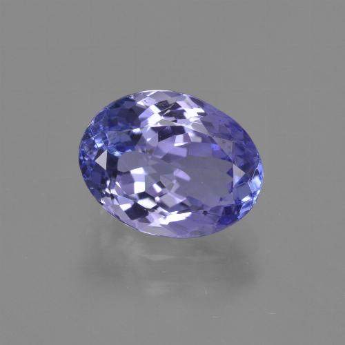 Tanzanite naturale blu da 2,43 ct, taglio ovale, VS