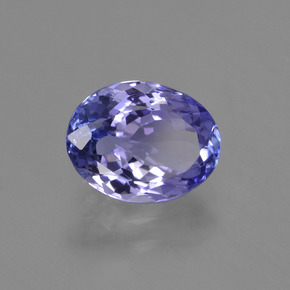 Tanzanite naturale blu da 2,43 ct, taglio ovale, VS