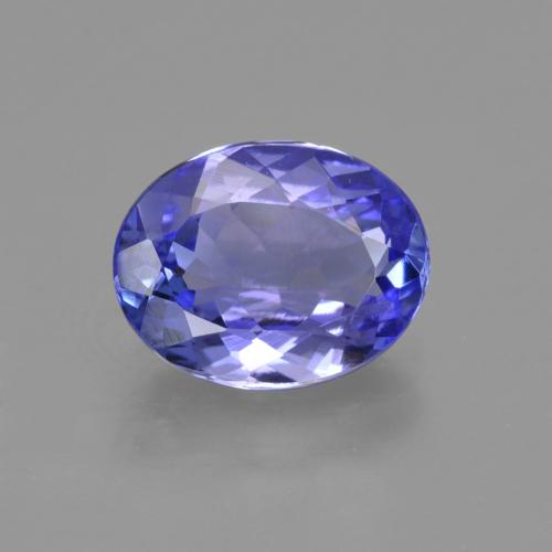 Tanzanite Intenso Viola Blu naturale da 1.92 ct, Taglio ovale, VVS